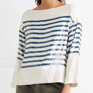 NWT J. Crew Collection Sequin Striped Shirt